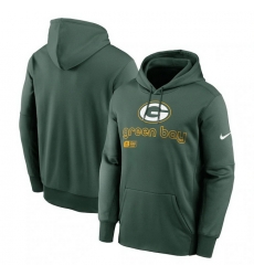 Men Nike Green Green Bay Packers Performance Pullover Hoodie Men Nike Green Green Bay Packers Performance Pullover Hoodie
