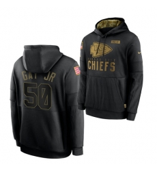 Men Kansas City Chiefs 50 Willie Gay Jr 2020 Salute To Service Black Sideline Performance Pullover HoodieMen Hoodie Men Kansas City Chiefs 50 Willie Gay Jr 2020 Salute To Service Black Sideline Performance Pullover HoodieMen Hoodie