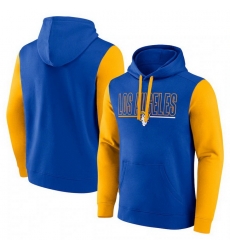 Men Gold Los Angeles Rams Outline Pullover Hoodie Men Gold Los Angeles Rams Outline Pullover Hoodie
