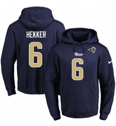 NFL Mens Nike Los Angeles Rams 6 Johnny Hekker Navy Blue Name Number Pullover Hoodie NFL Mens Nike Los Angeles Rams 6 Johnny Hekker Navy Blue Name Number Pullover Hoodie