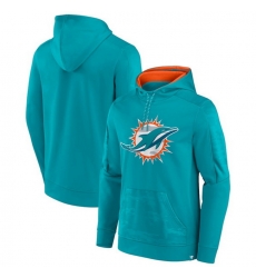 Men Miami Dolphins Aqua On The Ball Pullover Hoodie Men Miami Dolphins Aqua On The Ball Pullover Hoodie