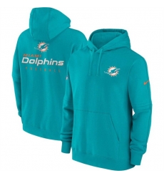 Men Miami Dolphins Aqua Sideline Club Fleece Pullover Hoodie Men Miami Dolphins Aqua Sideline Club Fleece Pullover Hoodie