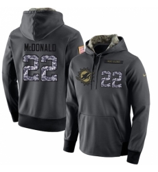 NFL Mens Nike Miami Dolphins 22 TJ McDonald Stitched Black Anthracite Salute to Service Player Performance Hoodie NFL Mens Nike Miami Dolphins 22 TJ McDonald Stitched Black Anthracite Salute to Service Player Performance Hoodie