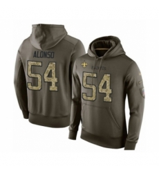 Football Mens New Orleans Saints 54 Kiko Alonso Green Salute To Service Pullover Hoodie Football Mens New Orleans Saints 54 Kiko Alonso Green Salute To Service Pullover Hoodie