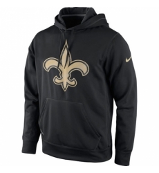 NFL Mens New Orleans Saints Nike Black Warp Performance Pullover Hoodie NFL Mens New Orleans Saints Nike Black Warp Performance Pullover Hoodie