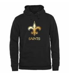 NFL Mens New Orleans Saints Pro Line Black Gold Collection Pullover Hoodie NFL Mens New Orleans Saints Pro Line Black Gold Collection Pullover Hoodie