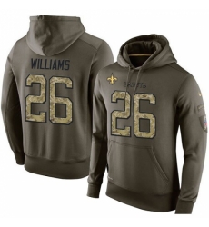 NFL Nike New Orleans Saints 26 PJ Williams Green Salute To Service Mens Pullover Hoodie NFL Nike New Orleans Saints 26 PJ Williams Green Salute To Service Mens Pullover Hoodie