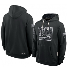 Men New York Giants Black 2026 Salute to Service Sideline Dri FIT Pullover Hoodie