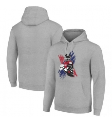 Men Starter Heather Gray New York Giants Player X Fleece Pullover Hoodie Men Starter Heather Gray New York Giants Player X Fleece Pullover Hoodie