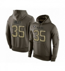 Football Mens Oakland Raiders 35 Curtis Riley Green Salute To Service Pullover Hoodie Football Mens Oakland Raiders 35 Curtis Riley Green Salute To Service Pullover Hoodie