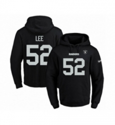 Football Mens Oakland Raiders 52 Marquel Lee Black Name Number Pullover Hoodie Football Mens Oakland Raiders 52 Marquel Lee Black Name Number Pullover Hoodie
