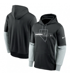 Men Las Vegas Raiders Black Color Block Fleece Performance Pullover Hoodie Men Las Vegas Raiders Black Color Block Fleece Performance Pullover Hoodie