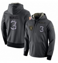 NFL Nike Oakland Raiders 3 E J Manuel Stitched Black Anthracite Salute to Service Player Performance Hoodie NFL Nike Oakland Raiders 3 E J Manuel Stitched Black Anthracite Salute to Service Player Performance Hoodie