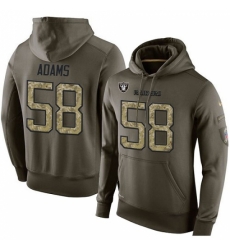 NFL Nike Oakland Raiders 58 Tyrell Adams Green Salute To Service Mens Pullover Hoodie NFL Nike Oakland Raiders 58 Tyrell Adams Green Salute To Service Mens Pullover Hoodie
