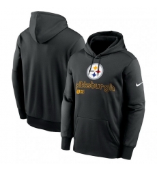 Men Nike Black Pittsburgh Steelers Performance Pullover Hoodie Men Nike Black Pittsburgh Steelers Performance Pullover Hoodie