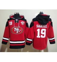 San Francisco 49ers Red Sitched Pullover Hoodie #19 Deebo Samuel San Francisco 49ers Red Sitched Pullover Hoodie #19 Deebo Samuel