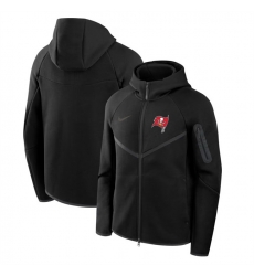 Men Tampa Bay Buccaneers Black Tech Fleece Full Zip Windrunner Hoodie
