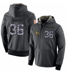 NFL Men Nike Arizona Cardinals 36 Budda Baker Stitched Black Anthracite Salute to Service Player Performance Hoodie NFL Men Nike Arizona Cardinals 36 Budda Baker Stitched Black Anthracite Salute to Service Player Performance Hoodie