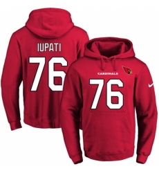 NFL Mens Nike Arizona Cardinals 76 Mike Iupati Red Name Number Pullover Hoodie NFL Mens Nike Arizona Cardinals 76 Mike Iupati Red Name Number Pullover Hoodie