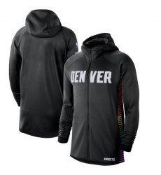 Men Nike Denver Nuggets BlackWhite 201920 Earned Edition Showtime Full Zip Performance Hoodie Men Nike Denver Nuggets BlackWhite 201920 Earned Edition Showtime Full Zip Performance Hoodie