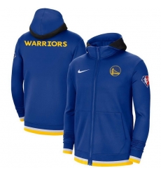 Men Golden State Nike 75th Anniversary Performance Showtime Full Zip Hoodie Jacket Black Men Golden State Nike 75th Anniversary Performance Showtime Full Zip Hoodie Jacket Black
