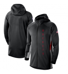 Men Nike Houston Rockets BlackSilver 201920 Earned Edition Showtime Full Zip Performance Hoodie Men Nike Houston Rockets BlackSilver 201920 Earned Edition Showtime Full Zip Performance Hoodie