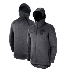Men Miami Heat Nike Showtime Tonal Therma Flex Performance Full Zip Hoodie Black Men Miami Heat Nike Showtime Tonal Therma Flex Performance Full Zip Hoodie Black