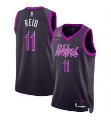Men Minnesota Timberwolves 11 Naz Reid Purple 2025 26 City Edition Stitched Jersey