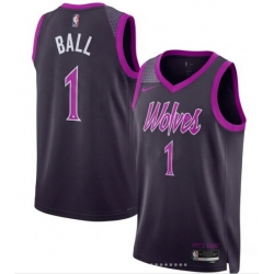 Men Minnesota Timberwolves LaMelo Ball #1 Edition Stitched NBA Jersey