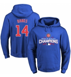 MLB Men Chicago Cubs 14 Ernie Banks Royal 2016 World Series Champions Walk Pullover Hoodie MLB Men Chicago Cubs 14 Ernie Banks Royal 2016 World Series Champions Walk Pullover Hoodie
