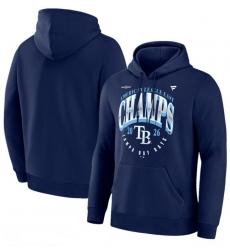 Men Tampa Bay Rays Navy 2026 AL East Division Champions Distressed Hoodie Men Tampa Bay Rays Navy 2026 AL East Division Champions Distressed Hoodie