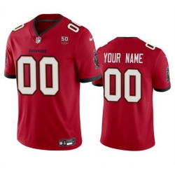 Men Women Youth Tampa Bay Buccaneers Active Player Custom Red 2025 50th Anniversary Patch Vapor Untouchable Limited Stitched Football Jersey