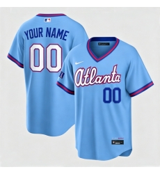 Men Atlanta Braves Nike Powder Blue 2026 City Connect Stadium Custom Jersey