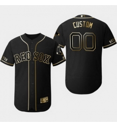 Men Women Youth Toddler All Size Boston Red Sox Customized Black Gold Flexbase Jersey Men Women Youth Toddler All Size Boston Red Sox Customized Black Gold Flexbase Jersey