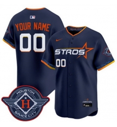 Men Women Youth Houston Astros Active Player Custom Navy 2025 City Connect Limited Stitched Baseball Jersey Men Women Youth Houston Astros Active Player Custom Navy 2025 City Connect Limited Stitched Baseball Jersey