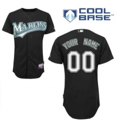 Men Women Youth All Size Florida Miami Marlins Custom Cool Base Jersey Black Men Women Youth All Size Florida Miami Marlins Custom Cool Base Jersey Black