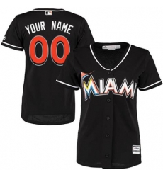 Men Women Youth All Size Miami Marlins Majestic Black Home Cool Base Custom Jersey Men Women Youth All Size Miami Marlins Majestic Black Home Cool Base Custom Jersey