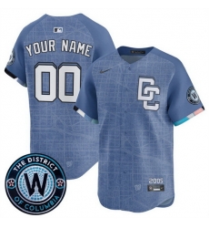 Men Women Youth Washington Nationals ACTIVE PLAYER Custom Blue 2025 City Connect Limited Stitched Baseball Jersey Men Women Youth Washington Nationals ACTIVE PLAYER Custom Blue 2025 City Connect Limited Stitched Baseball Jersey