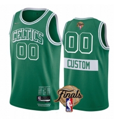 Men's Boston Celtics Active Player Custom 2022 Green City Edition NBA Finals Stitched Jersey Men's Boston Celtics Active Player Custom 2022 Green City Edition NBA Finals Stitched Jersey