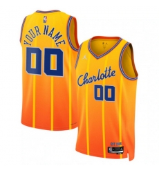 Charlotte Hornets Jordan Brand Unisex 2025 2026 City Edition Swingman Custom Jersey Orange Charlotte Hornets Jordan Brand Unisex 2025 2026 City Edition Swingman Custom Jersey Orange