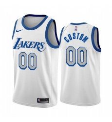 Men Women Youth Toddler Los Angeles Lakers White 2021 Custom Nike NBA Stitched Jersey Men Women Youth Toddler Los Angeles Lakers White 2021 Custom Nike NBA Stitched Jersey