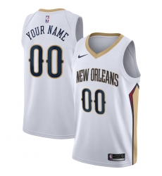 Men Women Youth Toddler New Orleans Pelicans White Gold Custom Nike NBA Stitched Jersey Men Women Youth Toddler New Orleans Pelicans White Gold Custom Nike NBA Stitched Jersey