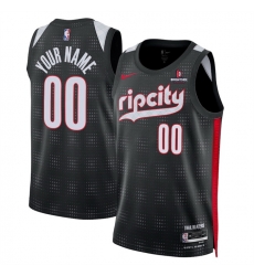 Men Portland Trail Blazers Active Player Custom Black 2024 25 City Edition Edition Stitched Basketball Jersey Men Portland Trail Blazers Active Player Custom Black 2024 25 City Edition Edition Stitched Basketball Jersey
