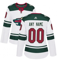 Men Women Youth Toddler White Jersey - Customized Adidas Minnesota Wild Away II Men Women Youth Toddler White Jersey - Customized Adidas Minnesota Wild Away II