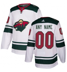 Men Women Youth Toddler White Jersey - Customized Adidas Minnesota Wild Away Men Women Youth Toddler White Jersey - Customized Adidas Minnesota Wild Away