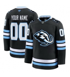 Men Women Youth Utah Mammoth ACTIVE PLAYER Custom 2025 Black Stitched Hockey Jersey