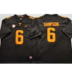 Men Tennessee Volunteers #6 Dylan Sampson Black Stitched NCAA Jersey