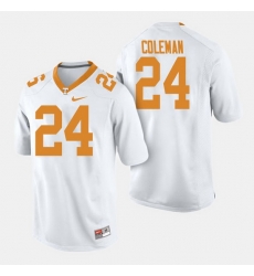 Men Tennessee Volunteers Trey Coleman College Football White Jersey Men Tennessee Volunteers Trey Coleman College Football White Jersey