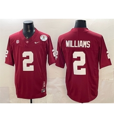 Men Alabama Crimson Tide 2 Ryan Williams Red F U S E With Patch Stitched Football Jersey Men Alabama Crimson Tide 2 Ryan Williams Red F U S E With Patch Stitched Football Jersey