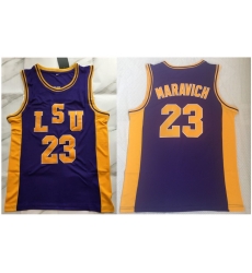 Retro Vintage Men's Pete Maravich LSU #23 Jersey Stitched Retro Vintage Men's Pete Maravich LSU #23 Jersey Stitched